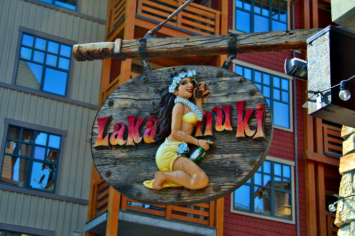 Lakanuki Tiki Bar is an island oasis complete with totem bar